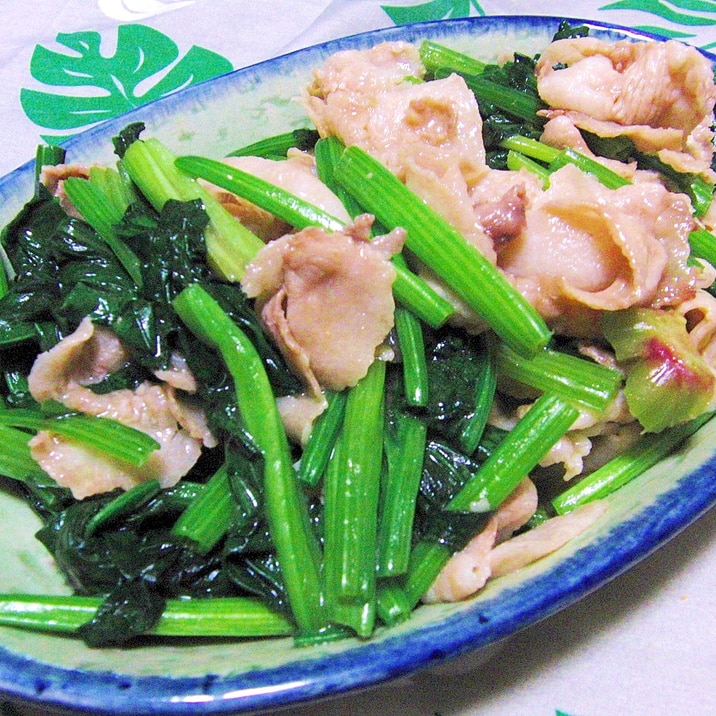 超簡単で美味しい ほうれん草と豚肉の炒め煮 レシピ 作り方 By ひーじゃーまん 楽天レシピ